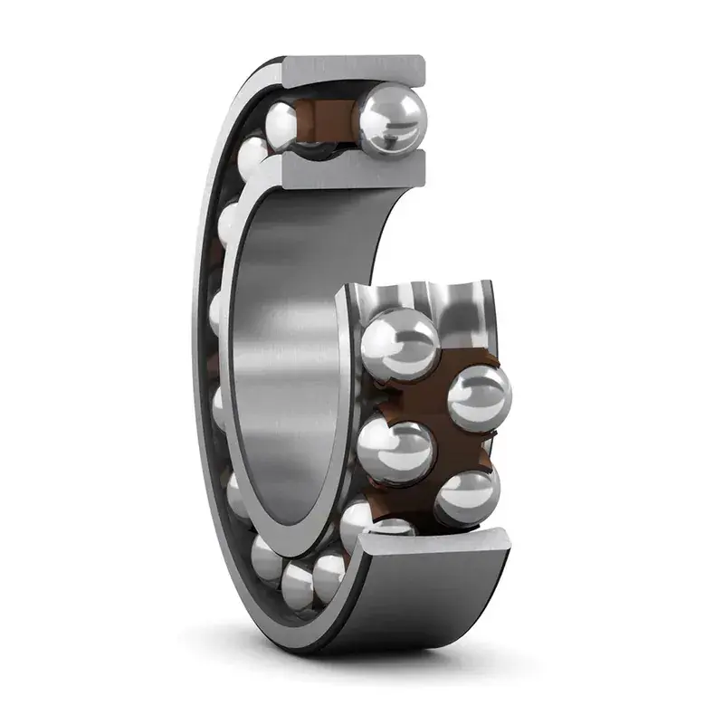Self-aligning ball bearing with tapered hole 